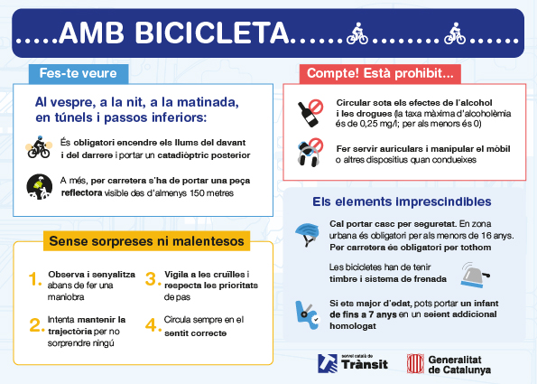 Consells de seguretat en bicicleta